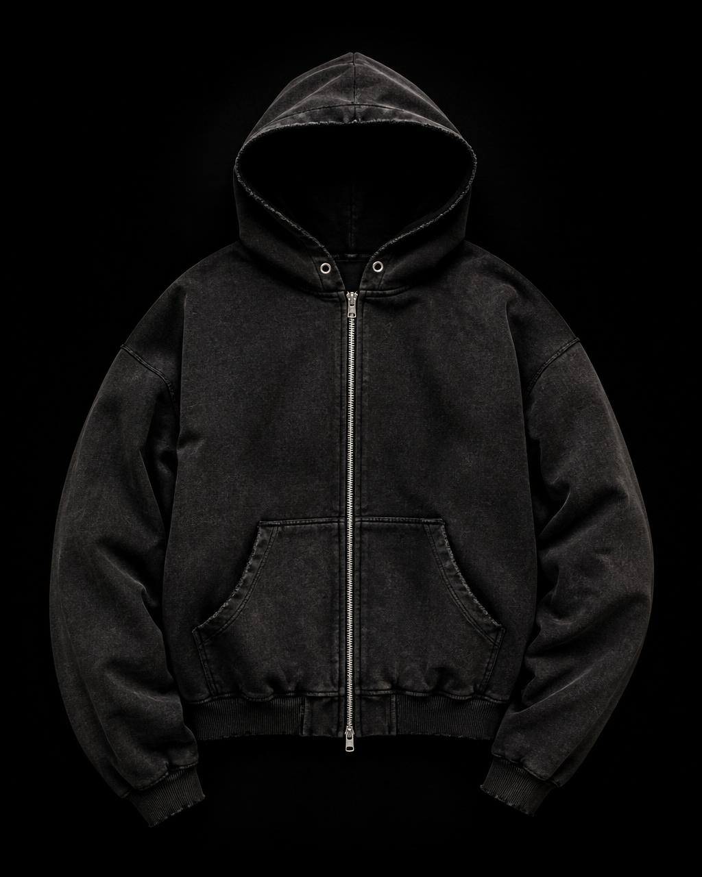 Vintage Wash Zip